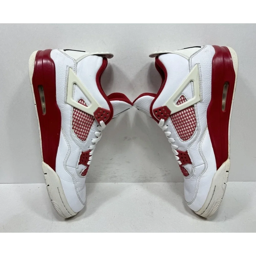 Nike Air Jordan 4 Retro Alternate 89 Sneakers Mens Size 11 Red White 308497-106